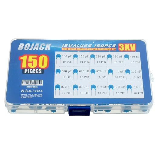 BOJACK 15 Values 150 Pcs 3KV / 100 pF to 10 nF High Voltage DIP Ceramic - Image 3