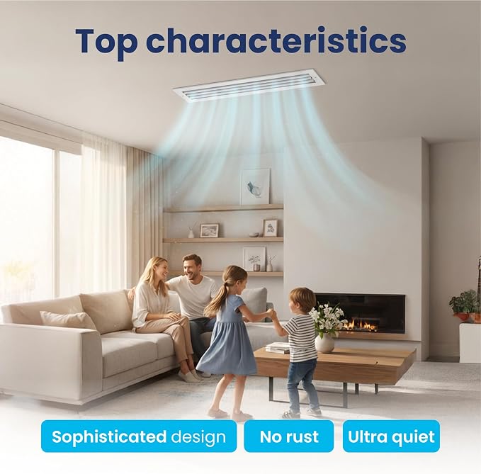 20x4 Aluminum 1-Way Air Vent Cover Wall or Ceiling Register Multi-Shutter - Image 6