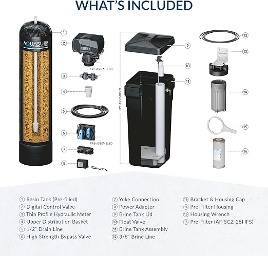 Aquasure Harmony Series 32, 000 Grains Whole House Water Softener Bundle - Image 8