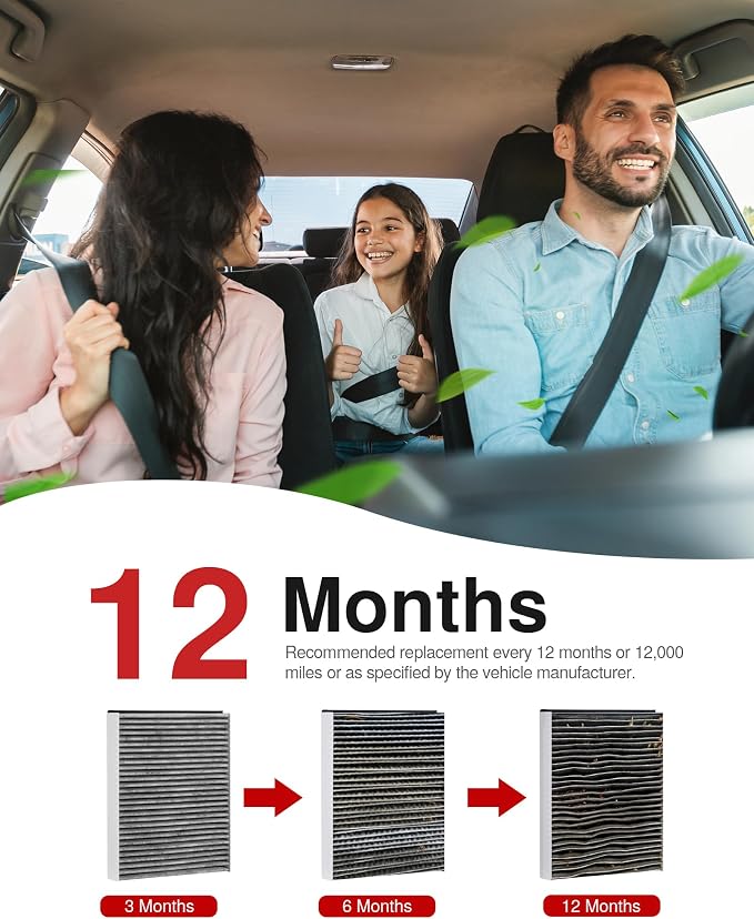Puroma Cabin Air Filter with Activated Carbon, Replacement - Image 5