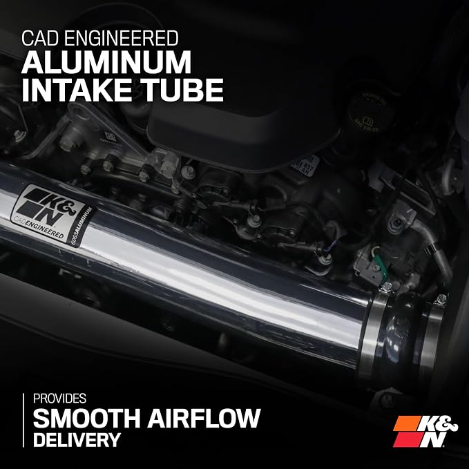 K&N Cold Air Intake System: High-Flow Air Filter, Increase Performance & - Image 5
