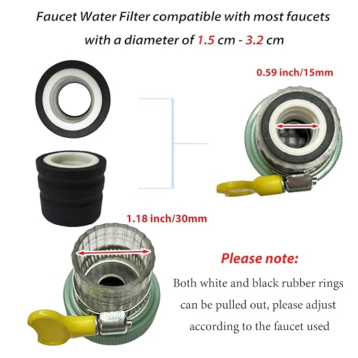 4 Pack Faucet Mount Filters, Faucet Water Filter - Image 4