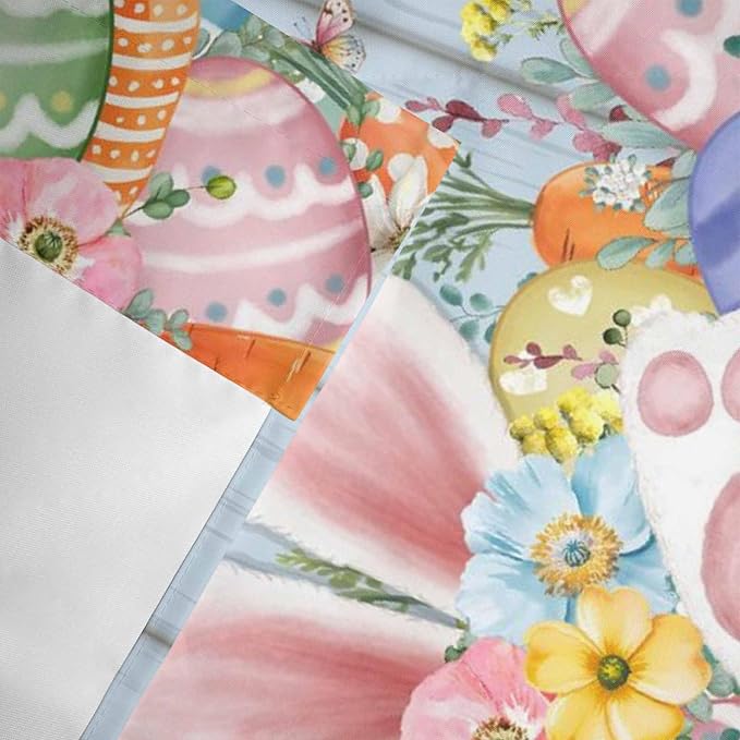 Easter Curtain Valances for Windows, Kitchen Valance Window Treatment, Spring - Image 6