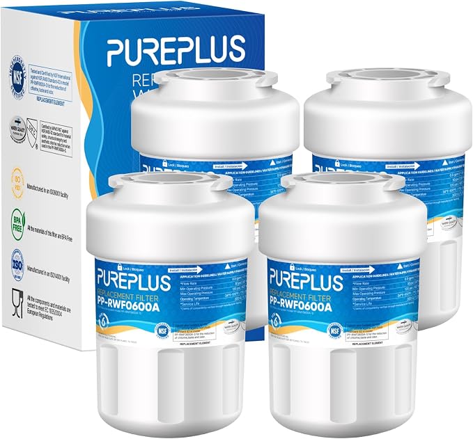 PUREPLUS Replacement for MWF® Refrigerator Water Filters, SmartWater® MWFP by PUREPLUS