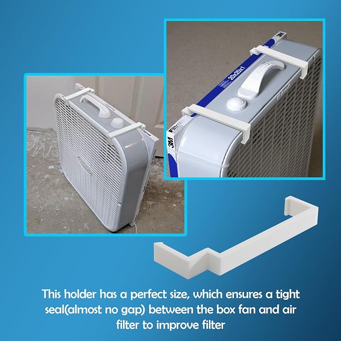 Box Fan Filter Clips – Replacement Air Filter Holder - Image 3