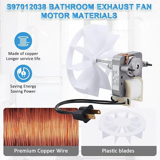 S97012038 Bathroom Exhaust Fan Motor Replacement Kit - Image 3