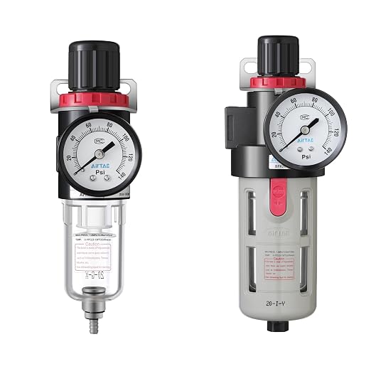 Compressed Air Pressure Filter Regulator Airtac BFR4000 1/2'' NPT 0-140 PSI - Image 3