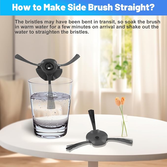 6 Pack Side Brushes for Shark Matrix Robot Vacuum Cleaner RV2310, UR2350AE - Image 5