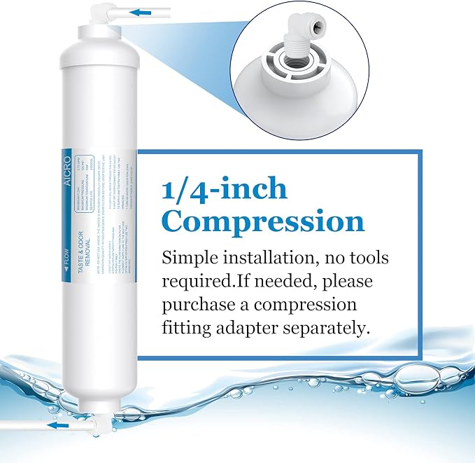 Inline Water Filter for Ice Maker, Refrigerator, Under-Sink Reverse Osmosis - Image 4