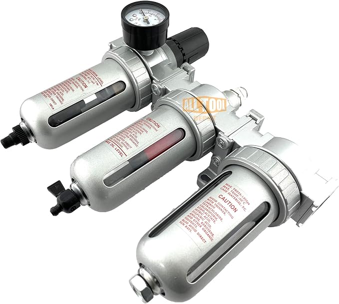1/2" NPT Mid Flow Filter Regulator Coalescing Desiccant Dryer System - Image 3