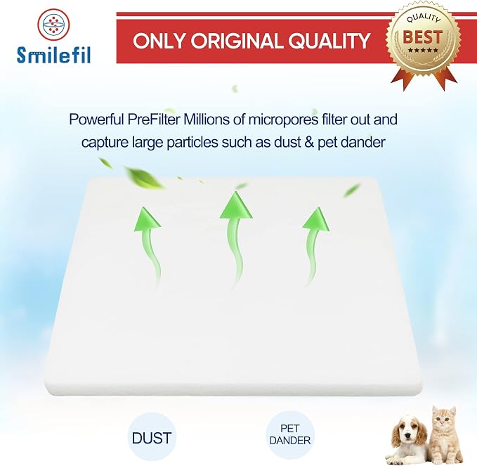 Smilfil 5 Pack PF40 Replacement Pre-Filter Pads Compatible - Image 6