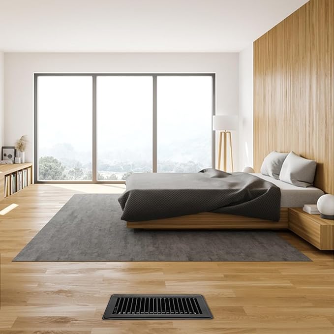 VOISEN Floor Register 4x10, 10 Pack Black Floor Register Vents, Heavy Duty - Image 4