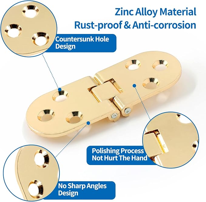 4Pcs Heavy Duty Folding Table Hinges - Image 3