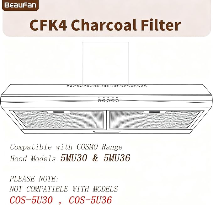 2 Pack CFK4 Carbon Filters Compatible - Image 3