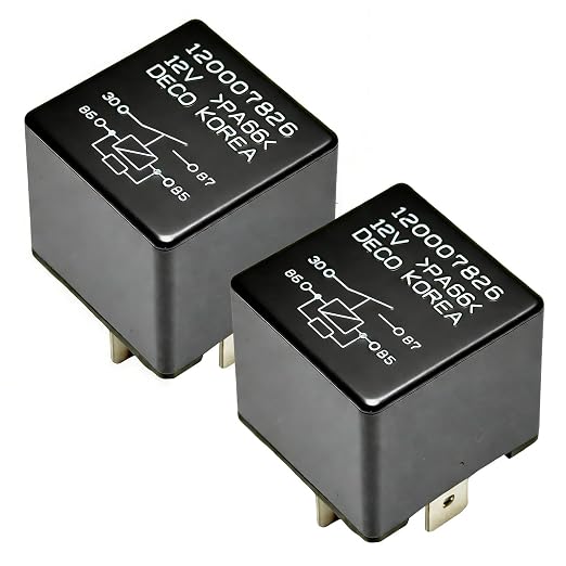 2Pcs 120007826 12V 40A 4-Pin Air Conditioning Fan Relay Normally Open by Unknown