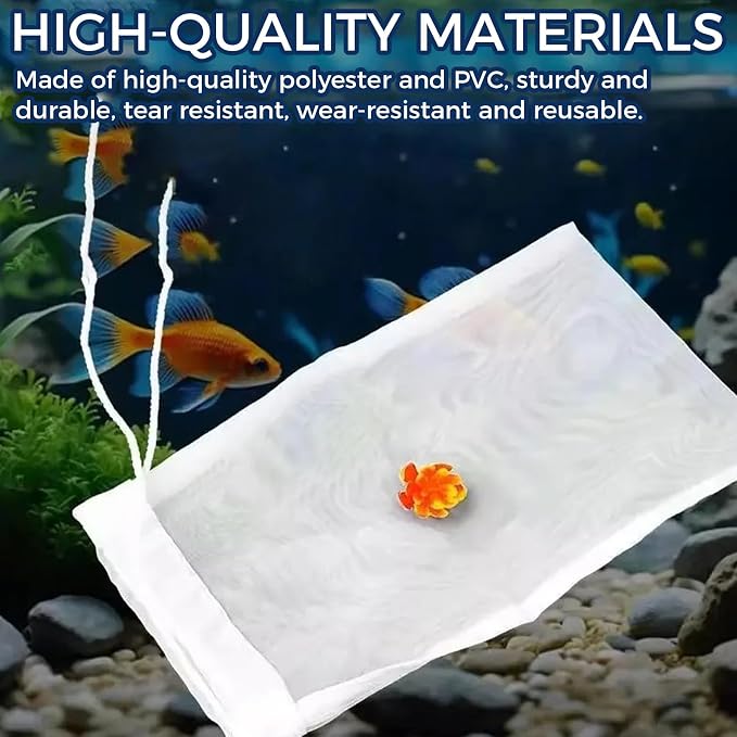 20pcs Aquarium mesh Media Filter Bag, Nylon Media Filter Bag, Suitable - Image 3