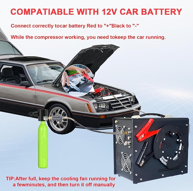 Pcp Air Compressor, Built-in Converter/Water-Oil Filter, Auto Stop, Oil/Water - Image 3