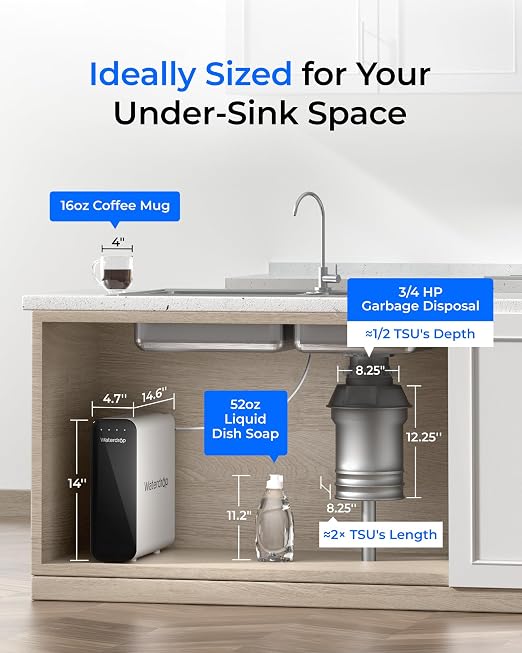 Waterdrop TSU 0.01 Micron Ultra Filtration Under Sink Water Filter System - Image 4
