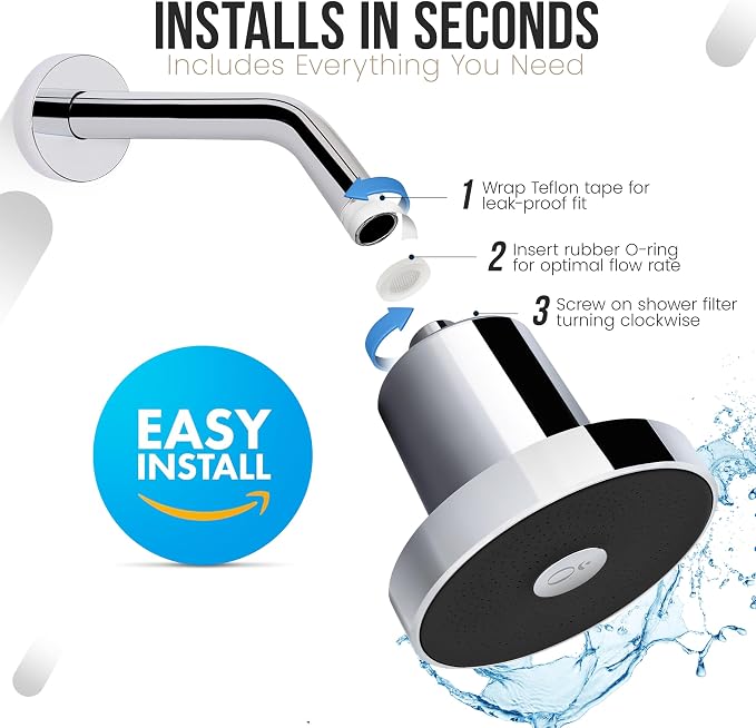 Filtered Shower Head with Water Softener - Image 5