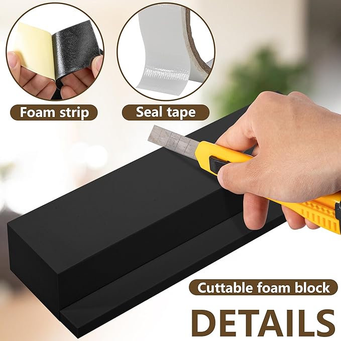 moonoom 2 Pack Air Conditioner Foam Block, Window AC Side Foam Block Kit - Image 3