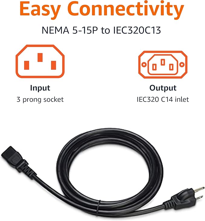 Amazon Basics Replacement Power Cord - Image 3