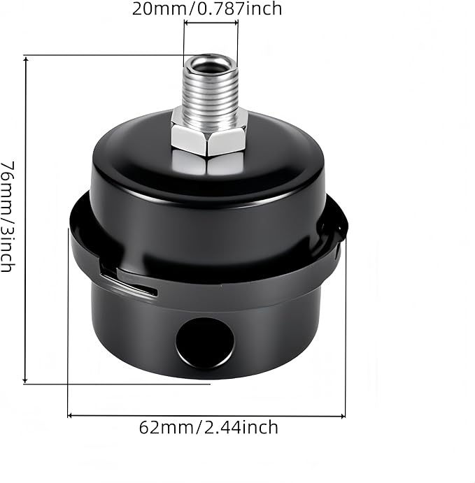 3/4"Thread Air Compressor Silencer Filter, 20mm Metal Air Compressor Intake - Image 5