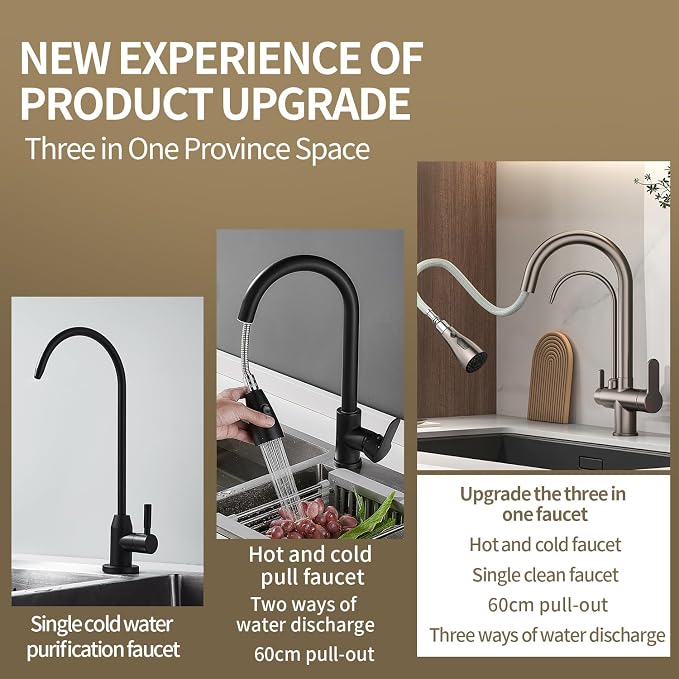 Kitchen Sink Faucet with Pull - Image 3