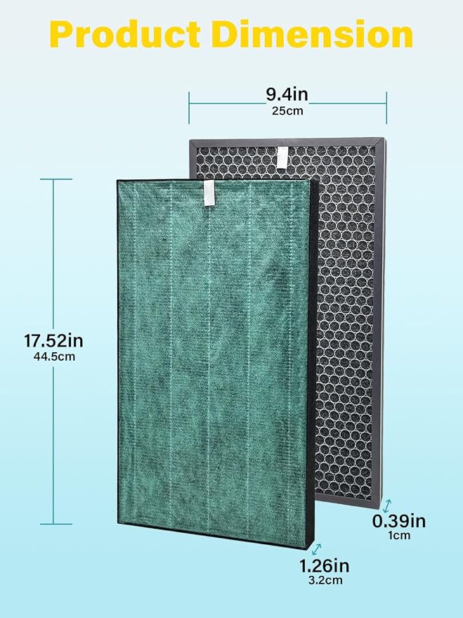 Filter Kit Compatible with Sharp KC-850U KC-C100U KC-C70U KC-C150U KC-860U Air - Image 2