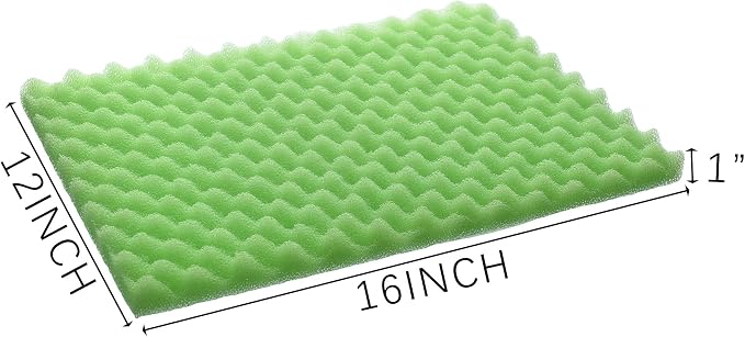 Aquarium Filter Media Bio Sponge Pad 16 x 12 x 1 inch, Fish Pond Foam Filter - Image 4