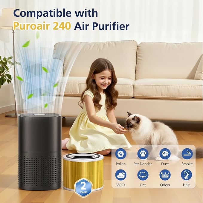 240 Filter Replacement for Puroair 240 Air Purifier, 240 Filter for Puro - Image 2