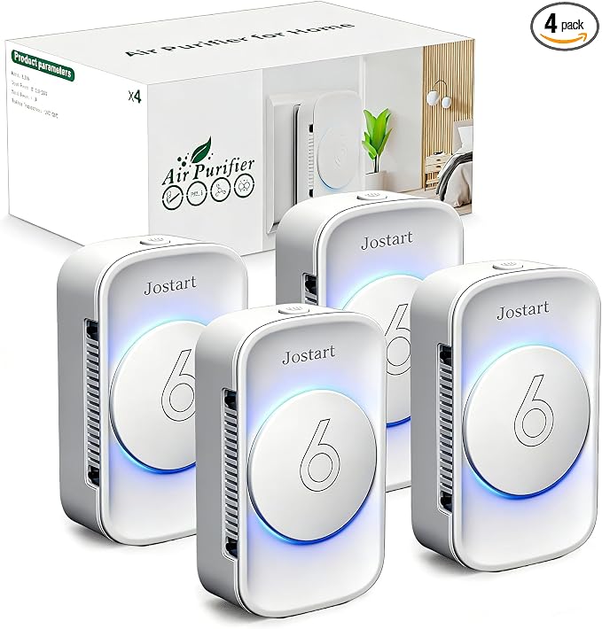 Air Ionizer for Home, Ionic Air Purifier Plug in by Jostart