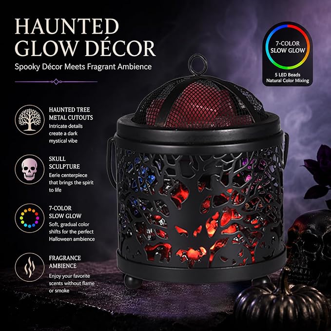 Dicimi Halloween Wax Melt Warmer – 3-in-1 Candle Warmer Lamp - Image 3