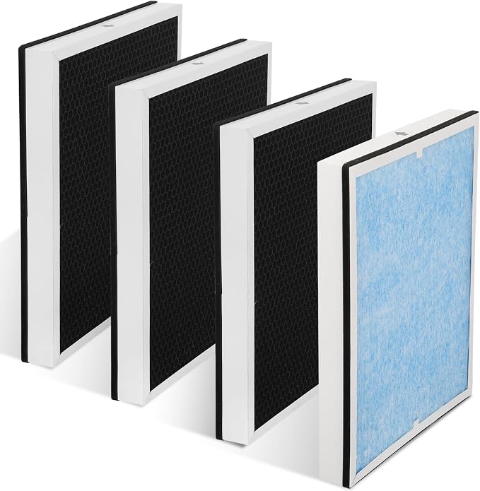 HEPA/Activated Carbon Filter Replacement, HEPA 550 Fliter Replacement Set by HOME
