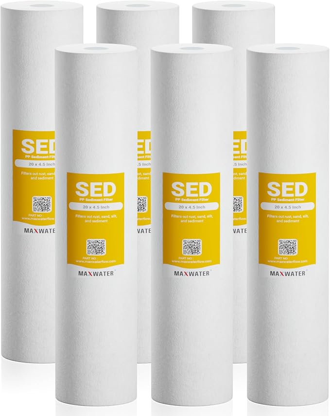 Max Water 10 Micron 20 x 4.5 Sediment Filter 20 inch Whole House BB Water - Image 2