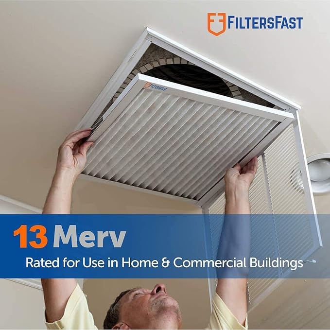 Filters Fast 20x30x1 Air Filter Merv 13, Made in the USA, Actual Size: 19.75" x - Image 2