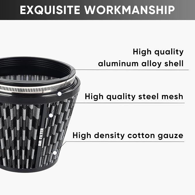 6" 152mm Inlet Cold Air Intake Filter High Flow Honeycomb Top Replacement - Image 6