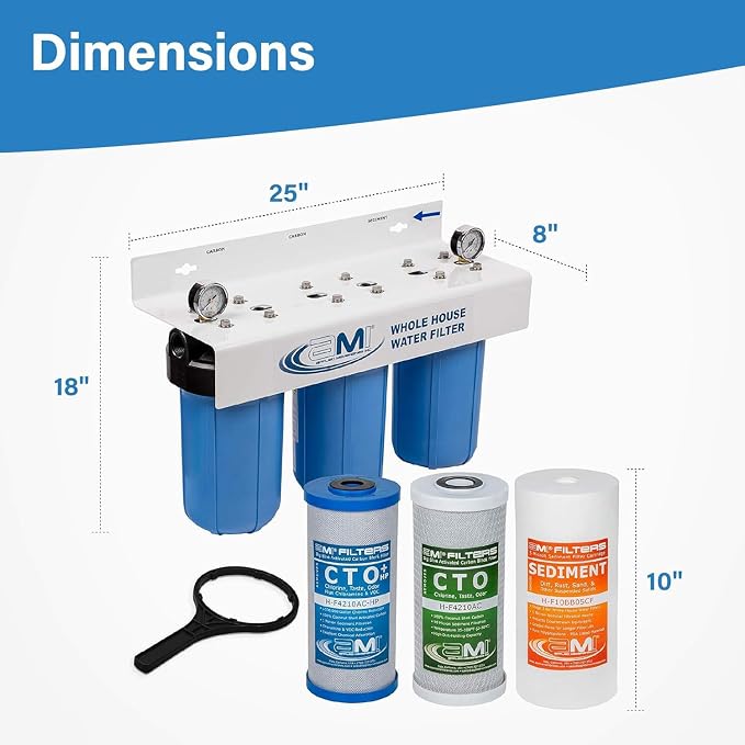 Applied Membranes Inc. 3-Stage Whole-House Water Filter System - Image 3