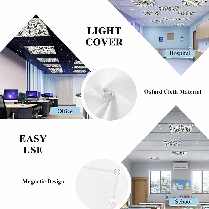 2 Pack Fluorescent Light Cover, Western Cowboys Light Covers - Image 5