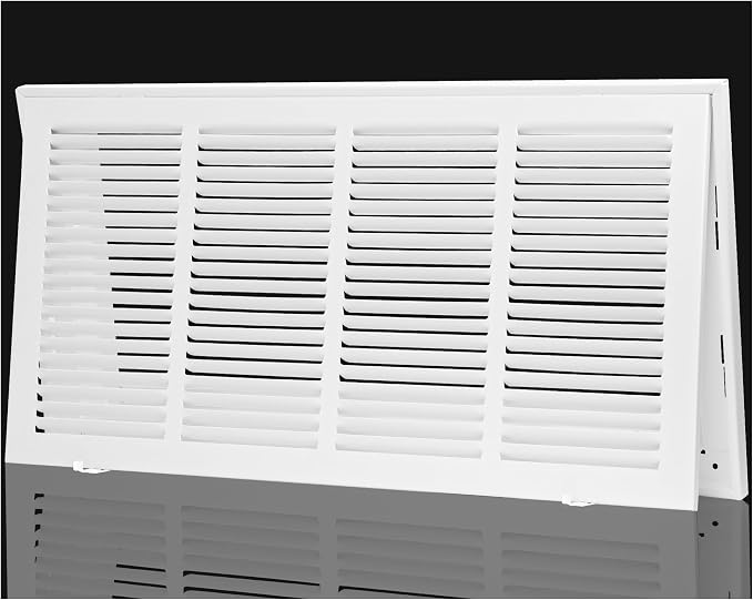 Return Air Grille Fit 24x10 Duct Opening, Steel Air Return Vent Cover Grill by EXCELFU