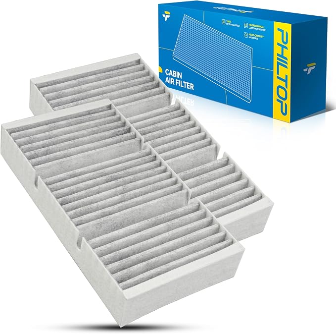 PHILTOP HEPA Cabin Air Filter w/Activated Carbon, Compatible by PHILTOP