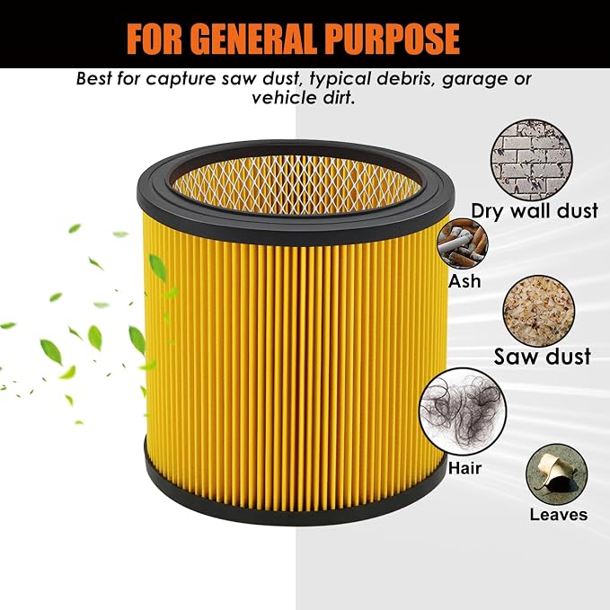 Replacement Filter for Vacmaster 5-20 Gallon/Hart Shop Vacuum 5-17 Gallon - Image 5