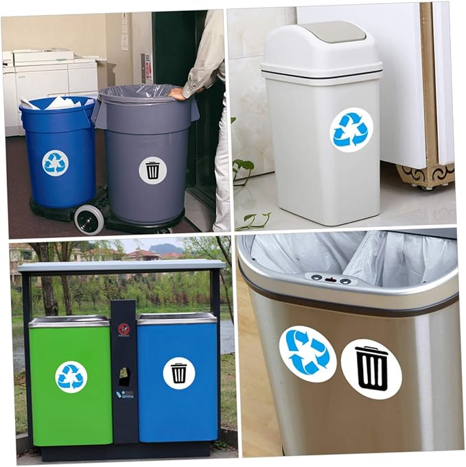 DECHOUS 1set Self-Adhesive Garbage Sorting Label Stickers of Waste Container - Image 3
