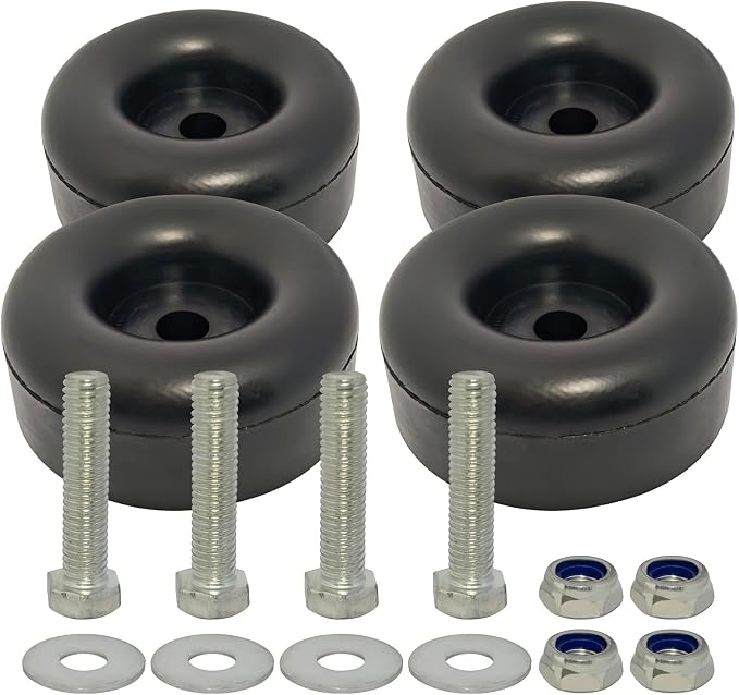 Heavy Duty Rubber Foot Pads Anti-Vibration 2.5 Inches Rubber Vibration Dampeners by YEUNAS