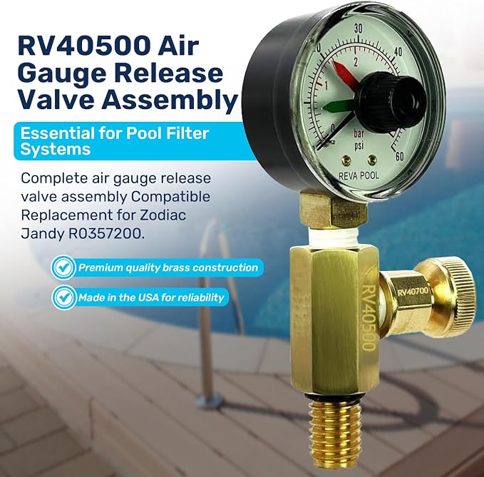 RV40500 Air Gauge Release Valve Assembly | Compatible Replacement - Image 2
