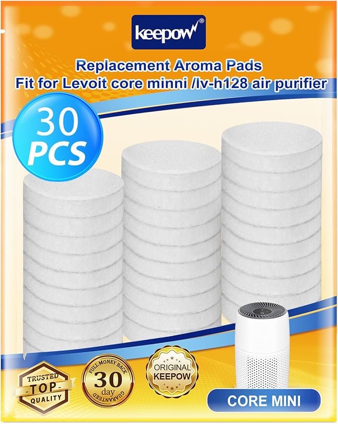 KEEPOW 30 Pack Aroma Pads Refills Compatible by KEEPOW