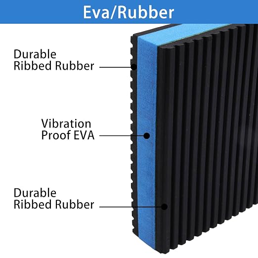 4 Pack 4"x4"x7/8" Rubber Anti Vibration Pads - Image 3