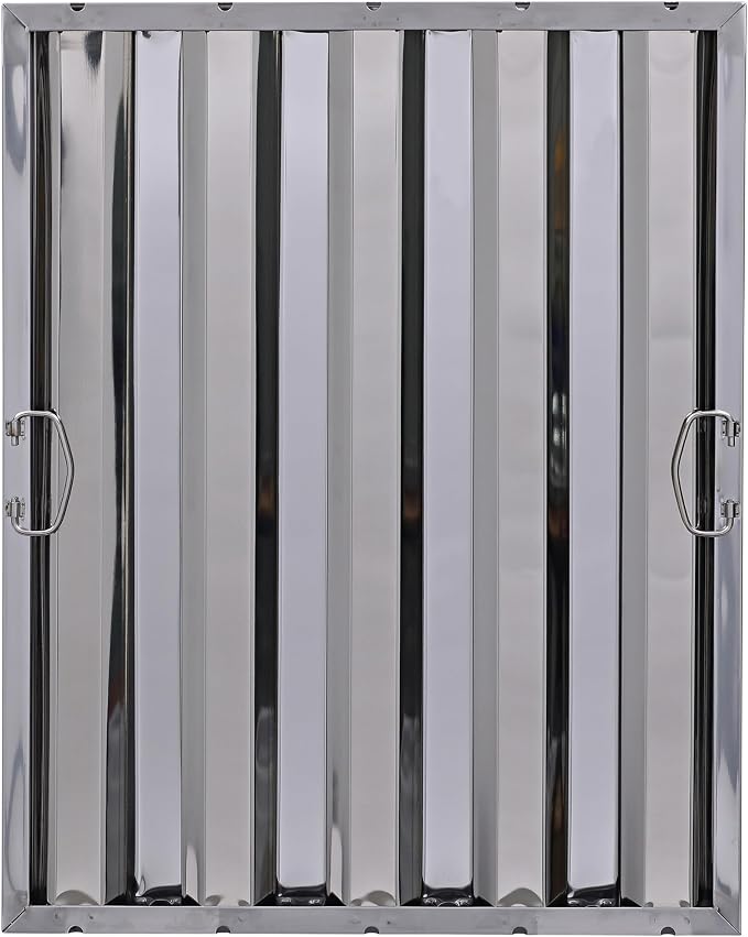 20" x 25" Stainless Steel Commercial Hood Filter – Dishwasher Safe, Welded - Image 2