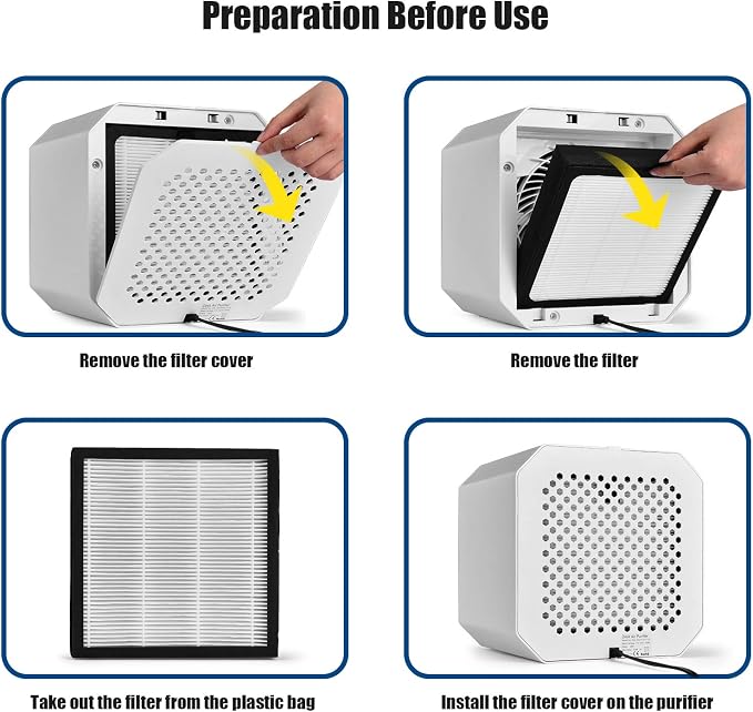 COSTWAY Air Purifier, Desktop Air Cleaner - Image 8