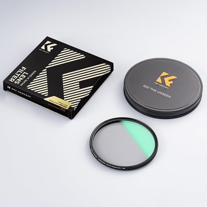 K&F CONCEPT 95mm Ultra-Low Reflectivity Polarizers Filter, 28 Multi-Layer - Image 8