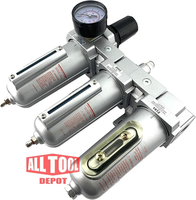 1/2" NPT HEAVY DUTY Industrial Grade Filter Regulator Coalescing Desiccant - Image 3
